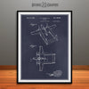 1943 Howard Hughes Military Aircraft Patent Print Blackboard