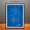 1943 Howard Hughes Military Aircraft Patent Print Blueprint