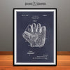 1923 Baseball Glove Mitt Patent Print Blackboard