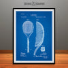 1891 Tennis Racket Patent Print Blueprint