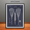 1950 Lacrosse Stick Patent Print Blackboard