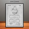 1928 J E Maynard Baseball Patent Print Gray