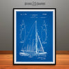 1927 Herreshoff Sail Boat Patent Print Blueprint