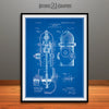 1903 Fire Hydrant Patent Poster Print Blueprint