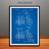 1968 Stingray Bicycle Patent Print Blueprint