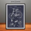 1889 Jeffery Velocipede Bicycle Patent Print Blackboard