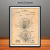 1914 French Horn Patent Print Antique Paper