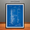 1924 Saxophone Patent Print Blueprint