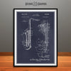 1949 Saxophone Patent Print Blackboard