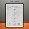 1892 Clarinet Patent Print Gray