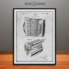 1938 Vassos Accordion Patent Print Gray