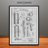 1894 Wind Reed Clarinet Patent Print Gray