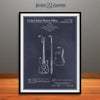 1959 Fender Bass Guitar Patent Print Blackboard