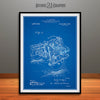 1913 Side Car Attachment for Motorcycles Patent Print Blueprint