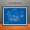 Canfield Motorcycle Patent Print Blueprint