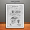 1954 Fender Stratocaster Guitar Patent Print Gray