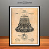 1914 Tiffany Lamp Shade Patent Print Antique Paper