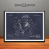 1902 Merkel Motorcycle Patent Print Blackboard