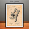 1899 Bausch Microscope Patent Print Antique Paper