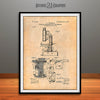 1904 Portable Microscope Patent Print Antique Paper