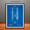 1899 Hypodermic Syringe Patent Print Blueprint