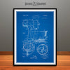 1934 Kitchen Mixer Patent Print Blueprint