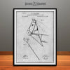 1891 Horse Harness Attachment Patent Print Gray