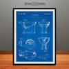 1957 Toilet Bowl Patent Print Blueprint