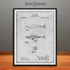 1909 Lockhart Antique Fishing Lure Patent Print Gray