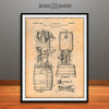 1934 Beer Cooler and Tap Patent Print Antique Paper