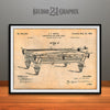 1897 Convertible Billiard Table Patent Print Antique Paper
