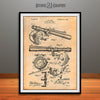 1901 Antique Fishing Reel Brake Patent Print Antique Paper