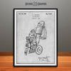1929 Michelin Man Air Compressor Patent Print Gray
