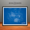 1942 John Deere Tractor Patent Print Blueprint