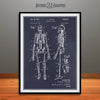 1959 Anatomical Skeleton Patent Print Blackboard