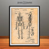 1959 Anatomical Skeleton Patent Print Antique Paper