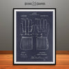 1914 Hockey Gloves Patent Print Blackboard
