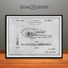 1936 Pontiac Hood Ornament Patent Print Gray