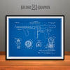 1922 Thompson Submachine Gun Patent Print Blueprint