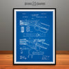 1894 Winchester Lever Action Rifle Patent Print Blueprint