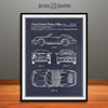 Porsche 911 Patent Print Blackboard