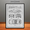 Porsche 911 Patent Print Gray