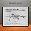 1992 Israeli Dual Feed Light Machine Gun Patent Print Gray
