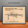 1992 Israeli Dual Feed Light Machine Gun Patent Print Antique Paper
