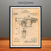 1908 Mauser Recoil Loading Pistol Patent Print Antique Paper