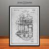 1932 Henry Ford Engine Patent Print Gray