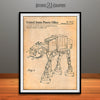 1982 George Lucas Toy Vehicle Patent Print Antique Paper