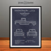 1955 Chevrolet Pickup Truck Art Patent Print Blackboard