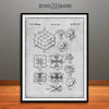 1983 Rubiks Cube Puzzle Patent Print Gray