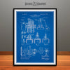 1895 Rudolf Diesel Engine Patent Print Blueprint
